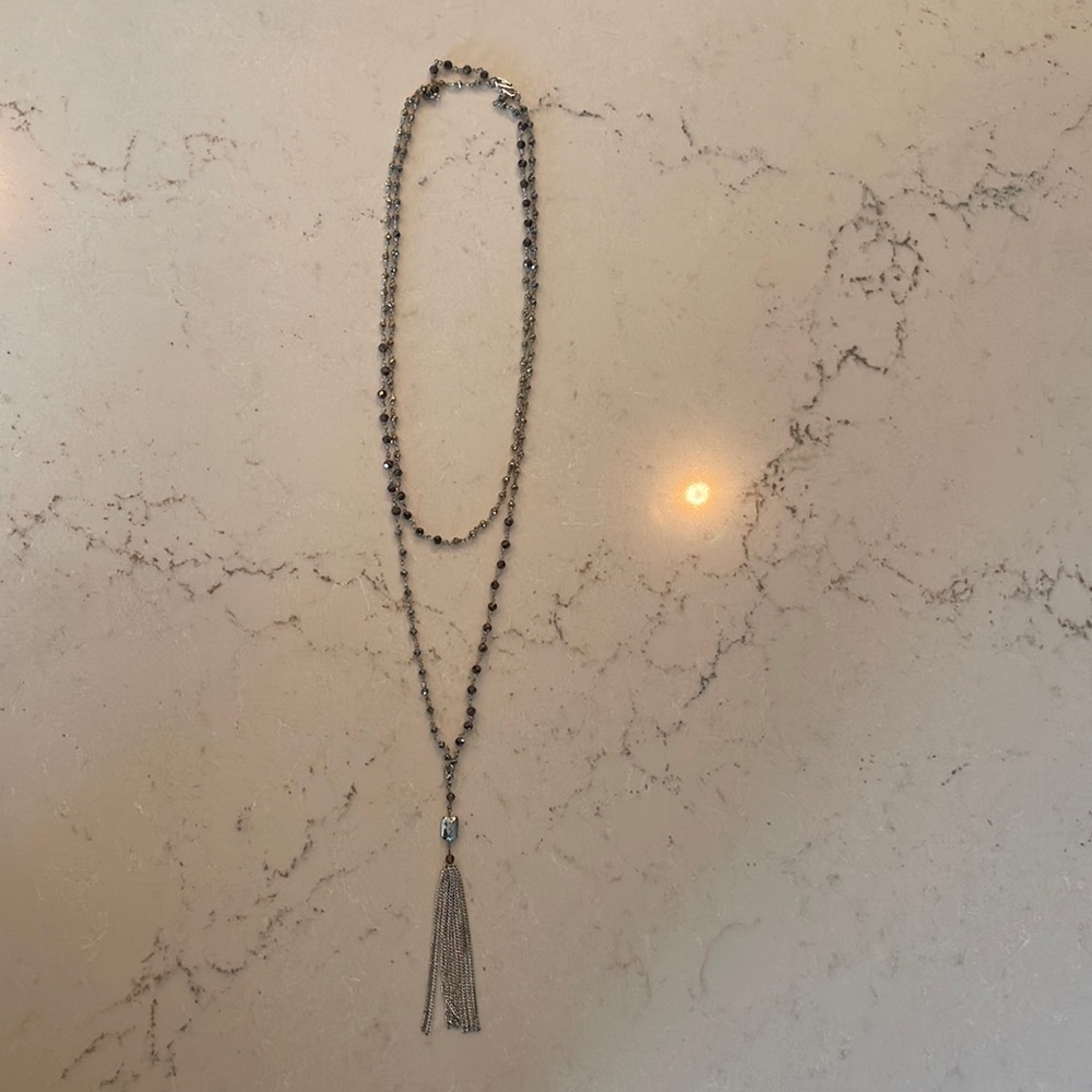 Stella & Dot Gitane tassel necklace
